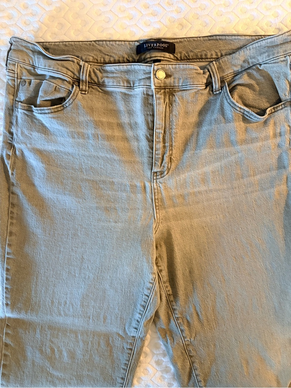 Liverpool High-Rise Women's Jeans in Olive Green